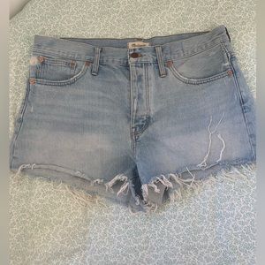 Madewell Cutoff Denim Shorts size 31
